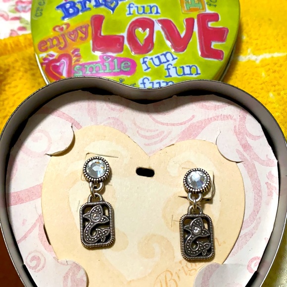 Vintage NWT Brighton silver earrings pacific heights - Picture 3 of 5